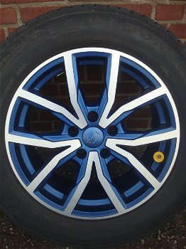 17 inch Dezent Blauw velgen en banden Dunlop Winter 5x112 - 0