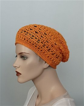 zomer beanie orange - 1