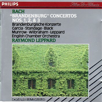 CD - BACH - Brandenburg concertos 1, 2, 3 - Raymond Leppard - 0
