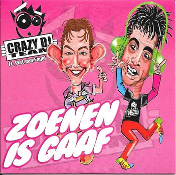 Crazy DJ's Team ft Piet Den Engel – Zoenen Is Gaaf (2 Track CDSingle) Nieuw - 0