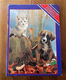 Legpuzzel animals van puppy en kitten / hond en kat