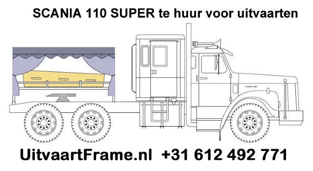 SCANIA 110 SUPER te huur als UitvaartTruck / RouwTruck - 6