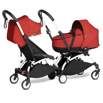 Yoyo² + Yoyo Connect dubbele kinderwagen met 6m+ pak en reiswieg - 0