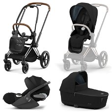 Cybex Trio Priam 4 kinderwagen + luxe reiswieg + Cloud T i-Size