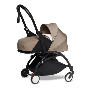 YOYO² complete kinderwagen new pack 0+ en 6+ zwart chassis - Taupe - 3