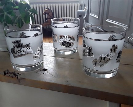 3x Whisky whiskey glazen bedrukt met merken - Cerve Italy - 0