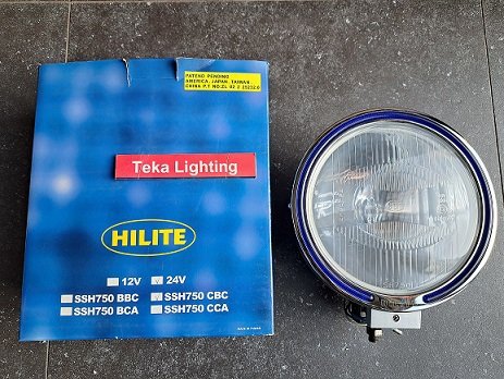Hilite SH750 Verstraler met Blauwe Verlichtingsring voor Truck Ø215mm - 0