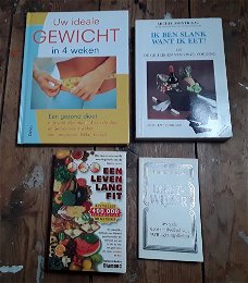 Boeken dieet, afvallen, voeding, gezondheid