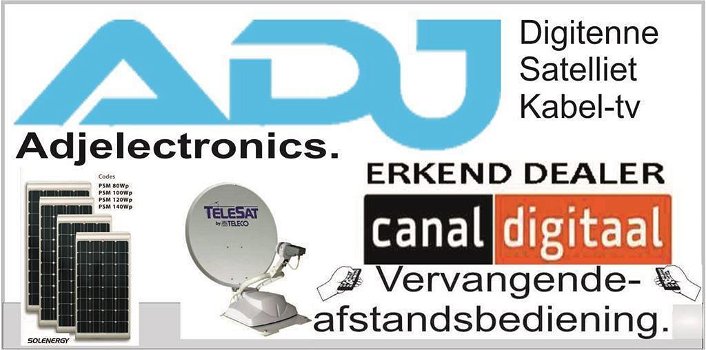 Vervangende afstandsbediening voor de DVB-TE7802-R van ELIT. - 1