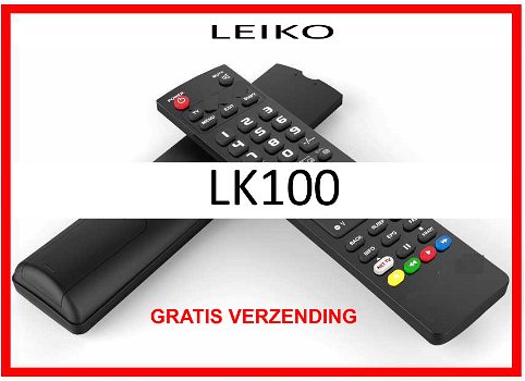 Vervangende afstandsbediening voor de LK100 van LEIKO. - 0