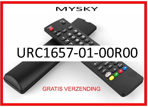 Vervangende afstandsbediening voor de URC1657-01-00R00 van MYSKY. - 0