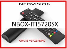 Vervangende afstandsbediening voor de NBOX-ITI5720SX van NEOVISION.
