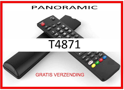 Vervangende afstandsbediening voor de T4871 van PANORAMIC. - 0