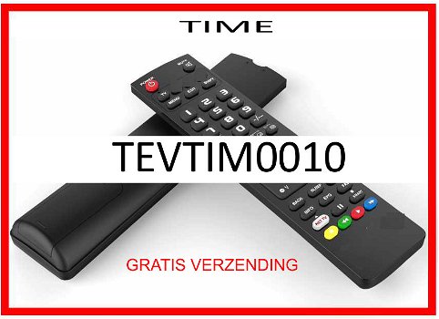 Vervangende afstandsbediening voor de TEVTIM0010 van TIME. - 0