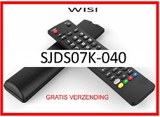 Vervangende afstandsbediening voor de SJDS07K-040 van WISI.