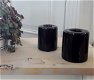 Zwarte porseleinen kandelaars / kaarsenstanders (nieuw) - 0 - Thumbnail