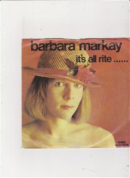 Single Barbara Markay - Iit's all right - 0