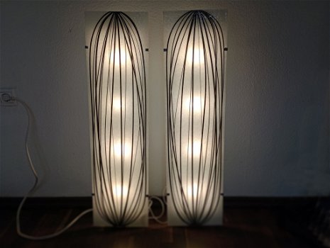 2 glazen wandlampen IKEA Vintage - 0