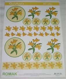 A4 knipvel BLOEMEN --- ROMAK PO-200-07