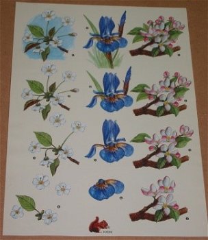 A4 knipvel BLOEMEN --- Nr. K4056 - 0