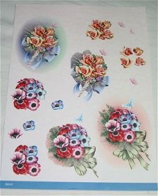 A4 knipvel BLOEMEN --- Nr. 802-07