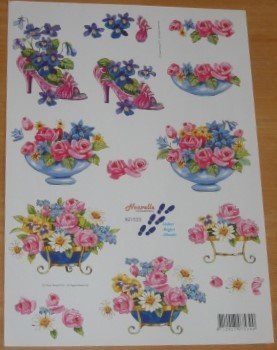 A4 knipvel BLOEMEN --- Nouvelle 821533 - 0