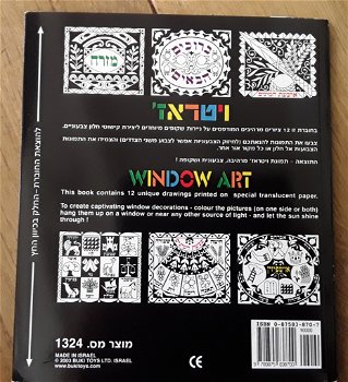 Windows art / raamdecoratie maken met daarop hebreeuws / hebreeuwse tekens - 2