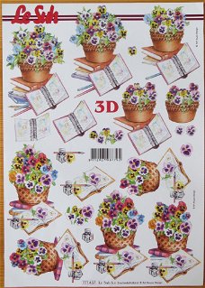 A4 knipvel BLOEMEN --- Le Suh 777.437