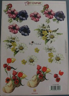 A4 knipvel BLOEMEN --- Art Coupure 117145/4003