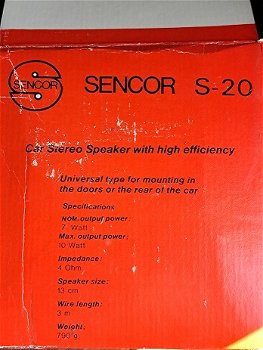 Sencor S20 Vintage Auto Car Stereo Speakers - 6
