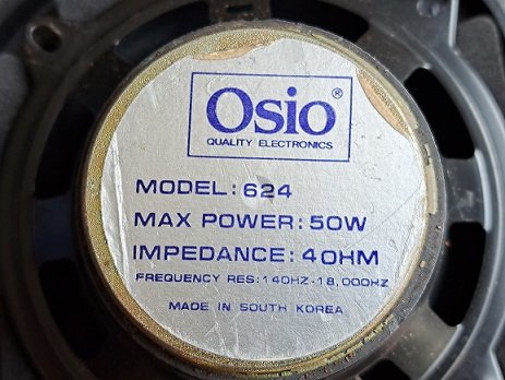 Osio 624 Auto Deur Car Speaker System - 3