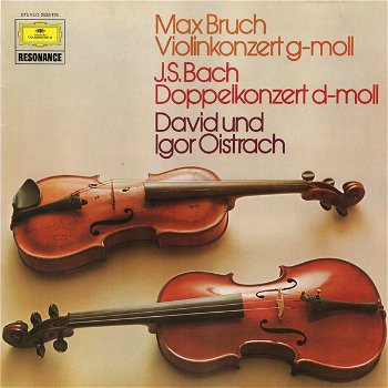 LP - Bruch, Bach - David en Igor Oistrach, viool - 0