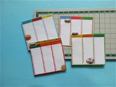 5 losse kalender kaartjes / 4 stuks