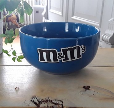 M&M schaal kom schaaltje kommetje blauw blauwe - 3