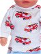 Baby Born Soft 36 cm Pyjama/brandweer auto's - 1 - Thumbnail