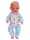 Baby Born Soft 36 cm Pyjama blauw/roze/bloemen - 0 - Thumbnail