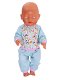 Baby Born 43 cm Pyjama blauw/roze/bloemen - 0 - Thumbnail