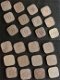 Complete serie vierkante stuivers (12 stuks) - 0 - Thumbnail