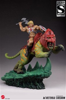 Tweeterhead Masters of the Universe Statue He-Man and Battle Cat Classic Deluxe