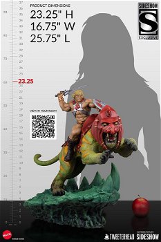 Tweeterhead Masters of the Universe Statue He-Man and Battle Cat Classic Deluxe - 3