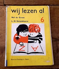 Vintage kinderleesboekje: wij lezen al - 6