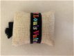 Zwarte friendship armband met letters - 0 - Thumbnail