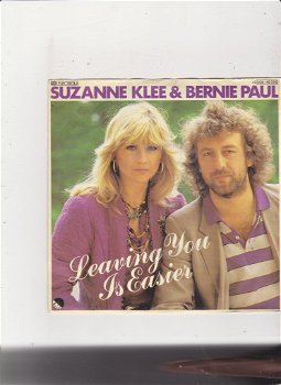 Single Suzanne Klee & Bernie Paul - Leaving you is easier - 0