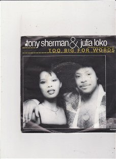 Single Tony Sherman & Julia Loko - Too big for words