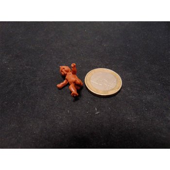 Baby zwart bruin 1:24 poppenhuis miniatuur 2.2 X 1.8 X 1.4 Cm - 0