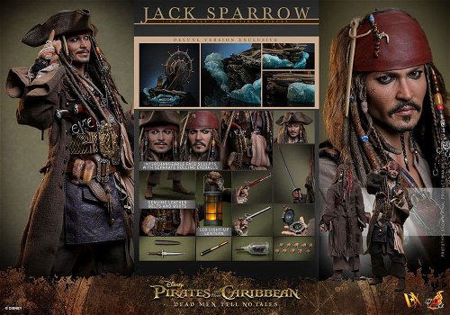 Hot Toys Pirates Of The Caribbean Dead Men Tell No Tales Jack Sparrow Deluxe DX38 - 6