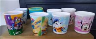 8 plastic kinderbekers (donald duck, minnie mouse, mickey mouse etc) - 0 - Thumbnail