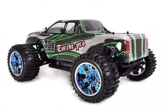 RC Monstertruck Torche Pro 1:10 in 2.4 GHZ brushless nieuw! - 1