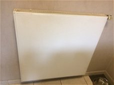 radiator radson met vaste vlakke plaat 90 cm x 90cm x 10cm, wit,