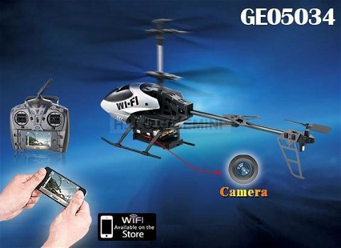 RC helikopter Attop WIFI 3-kanaals radiocontrolled helikopter met wificamera 38cm RTF - 3